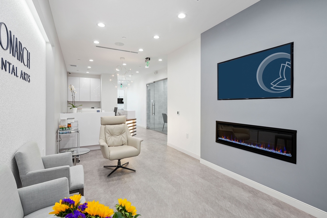 Monarch Dental Arts reception and waiting area